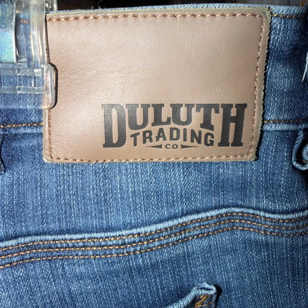 Duluth Trading Co Ballroom Double Flex Jeans Mens 42x32 Blue Standard Fit Denim